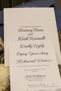 A detailed wedding invitation