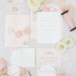 Personalized wedding invites with a variety of items