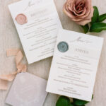 Two wedding menus